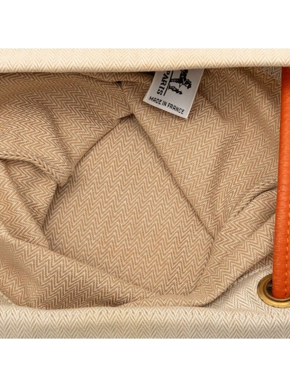 Hermes Aline PM Shoulder Bag Beige Orange Toilet Blanc Leather - Picture 5 of 6